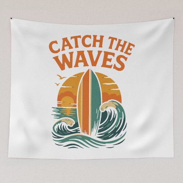 Item preview, Catch the Waves Surfboard designed and sold by LiveOutdoor.