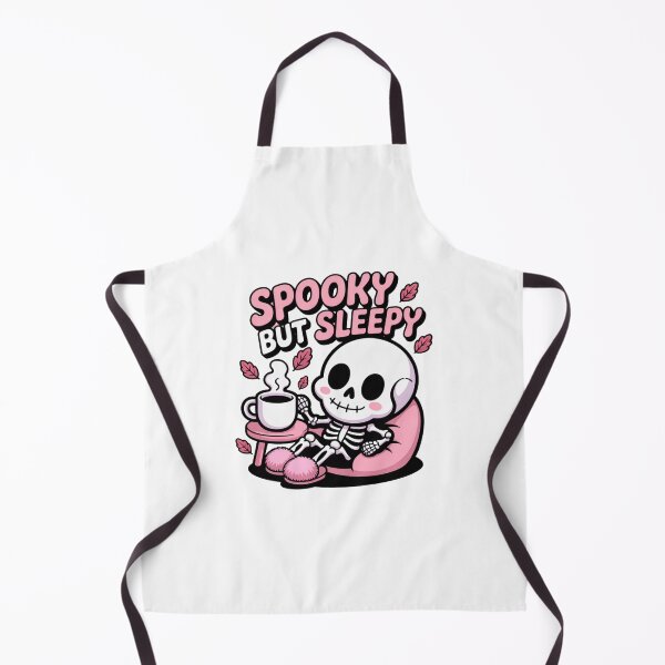 Item preview, Spooky but Sleepy – Cozy Skeleton with Coffee designed and sold by ArtByYunus.