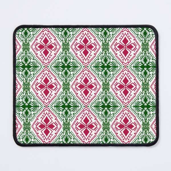 Item preview, Flower Red Green Seamless Fabric Patterns designed and sold by iSaRinRaDa.