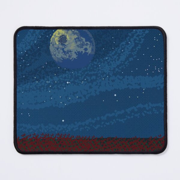 Item preview, Pixel Art Moonlit Flower Field — Starry Sky & Blooming Nightscape designed and sold by darkskinbender.