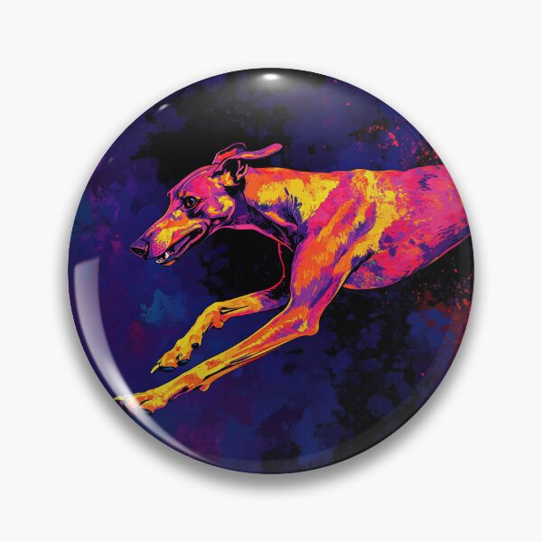 Item preview, Abstract dog in fire colors designed and sold by olenapetol.