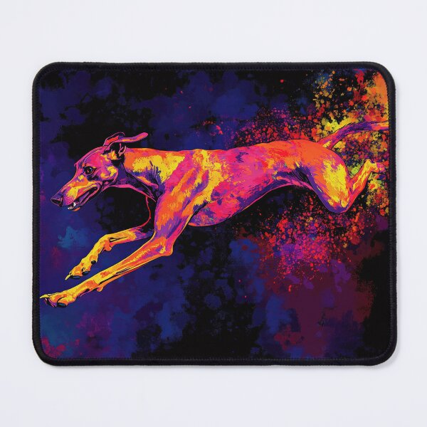 Item preview, Abstract dog in fire colors designed and sold by olenapetol.