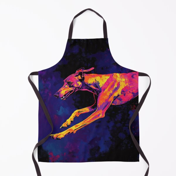Item preview, Abstract dog in fire colors designed and sold by olenapetol.