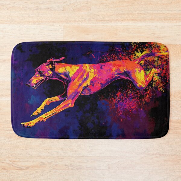 Item preview, Abstract dog in fire colors designed and sold by olenapetol.