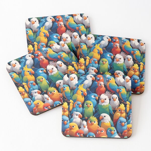 Item preview, Beautifull parrots all together designed and sold by basitcv.