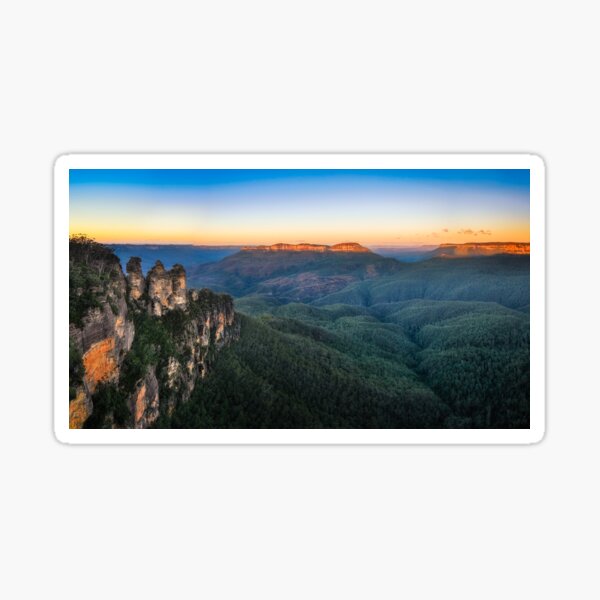 Item preview, Three Sisters Sunrise View in Blue Mountains, Australia designed and sold by Danielasphotos.