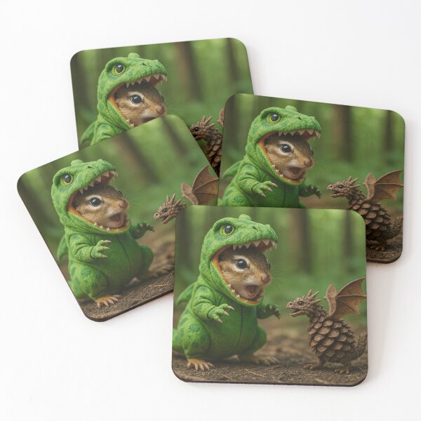 Item preview, Chiptasaurus Plays with Pinecone Dragon designed and sold by Tridentulus.