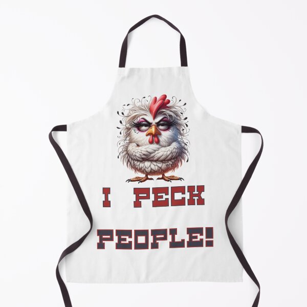 Item preview, I PECK PEOPLE! - Funny Chicken Lover Design designed and sold by Izzjack.