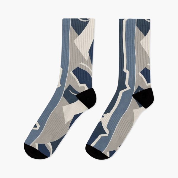 Item preview, Geometric Blue and Gray Pattern designed and sold by Rue Market.