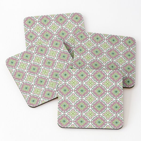 Item preview, Flower Red Green Seamless Fabric Patterns designed and sold by iSaRinRaDa.