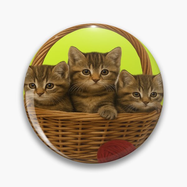 Item preview, Wicker Basket Cuddles – Tabby Kitten Trio designed and sold by © Zenscape Studio 2025.