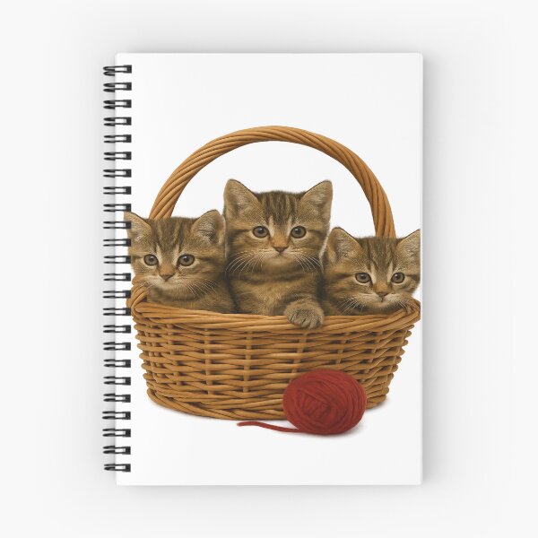 Item preview, Wicker Basket Cuddles – Tabby Kitten Trio designed and sold by © Zenscape Studio 2025.