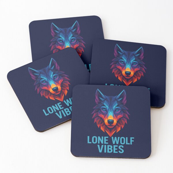 Item preview, Lone Wolf Vibes Geometric Wolf designed and sold by LiveOutdoor.