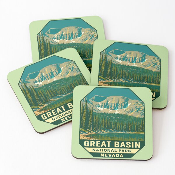 Item preview, Great Basin National Park Retro Desert Mountain Sticker designed and sold by Ismeal Von.