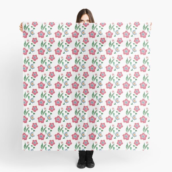 Item preview, Flower Red Green Seamless Fabric Patterns designed and sold by iSaRinRaDa.