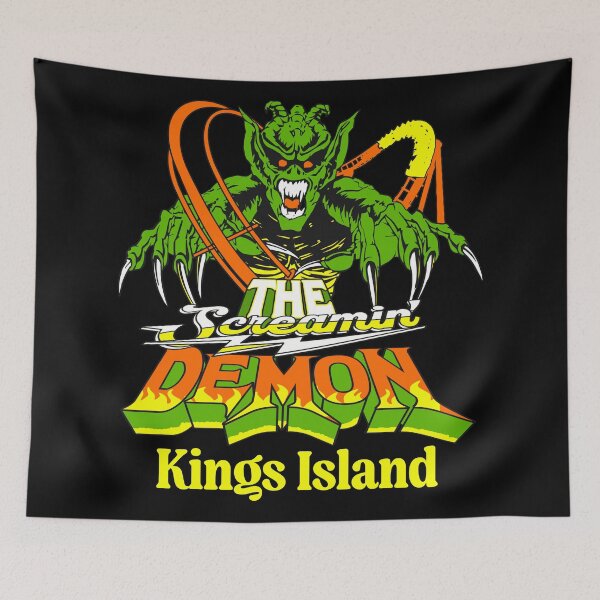 Item preview, The Screamin' Demon Defunct Roller Coaster King's Island Cincinnati Ohio designed and sold by darklordpug.