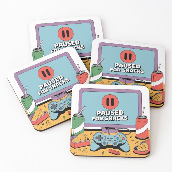 Item preview, Paused for Snacks – Gamer Snack Shirt designed and sold by KostekArtShop.