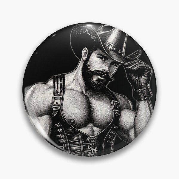 Item preview, Gay San Francisco Leather Howdy Cowboy Gay Pride Graphic Design designed and sold by ItsAKinkThing.