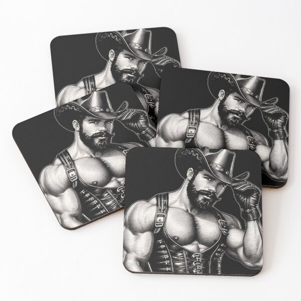 Item preview, Gay San Francisco Leather Howdy Cowboy Gay Pride Graphic Design designed and sold by ItsAKinkThing.