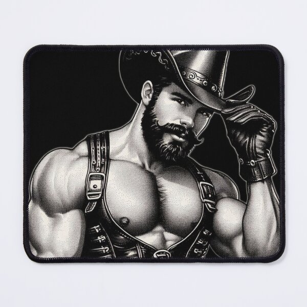 Item preview, Gay San Francisco Leather Howdy Cowboy Gay Pride Graphic Design designed and sold by ItsAKinkThing.