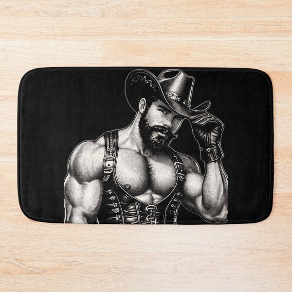 Item preview, Gay San Francisco Leather Howdy Cowboy Gay Pride Graphic Design designed and sold by ItsAKinkThing.
