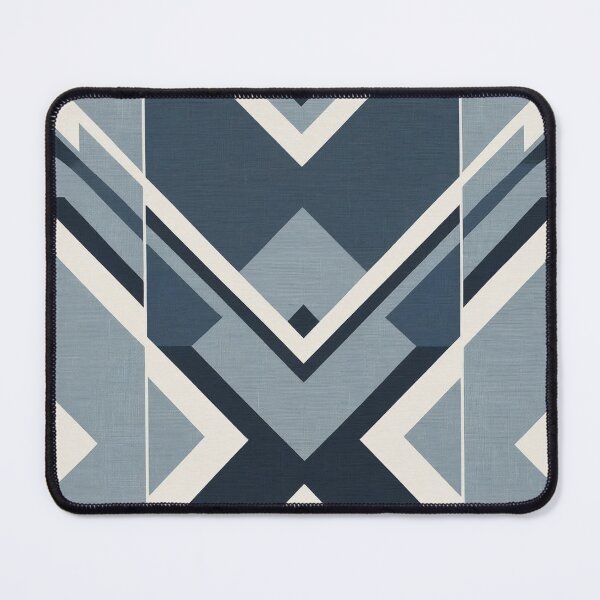 Item preview, Abstract Geometric Art in Blue Tones designed and sold by Rue Market.
