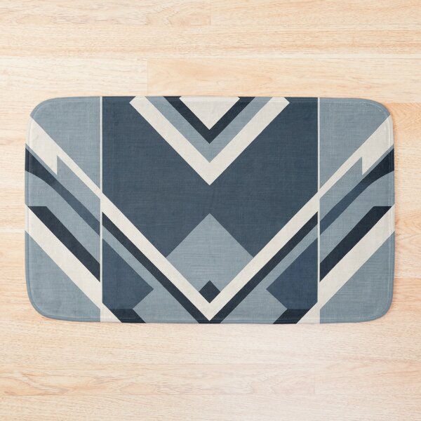Item preview, Abstract Geometric Art in Blue Tones designed and sold by Rue Market.