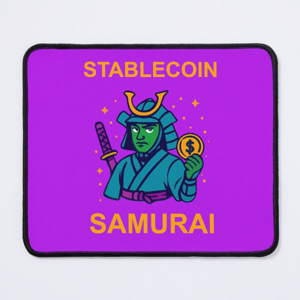 Item preview, "Stablecoin Samurai" – Strength & Stability in Crypto Design designed and sold by BitCrop.