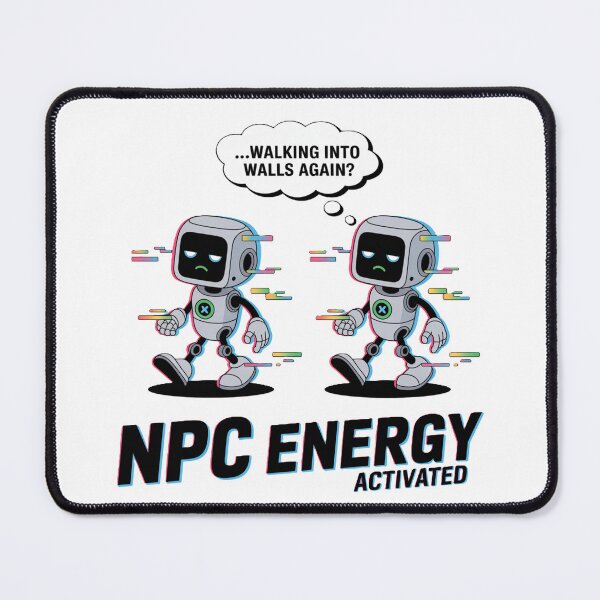 Item preview, NPC Energy – Relatable Gamer Shirt designed and sold by KostekArtShop.