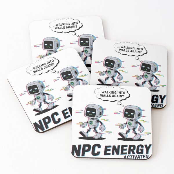 Item preview, NPC Energy – Relatable Gamer Shirt designed and sold by KostekArtShop.