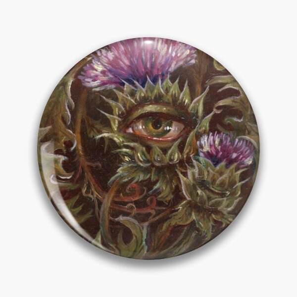 Item preview, Thistle Eye Surreal Oil Painting designed and sold by IratxeYC.