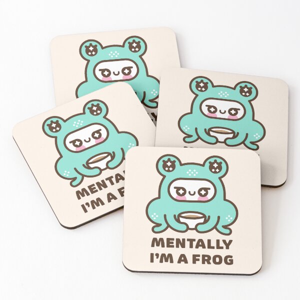 Item preview, Mentally I’m a Frog – Funny Mental Health Frogcore Design designed and sold by musingtreeart.
