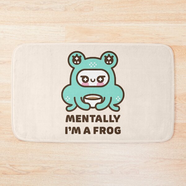 Item preview, Mentally I’m a Frog – Funny Mental Health Frogcore Design designed and sold by musingtreeart.