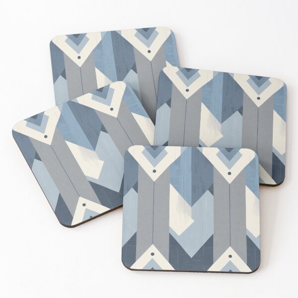 Item preview, Geometric Abstract Design with Blue Tones designed and sold by Rue Market.