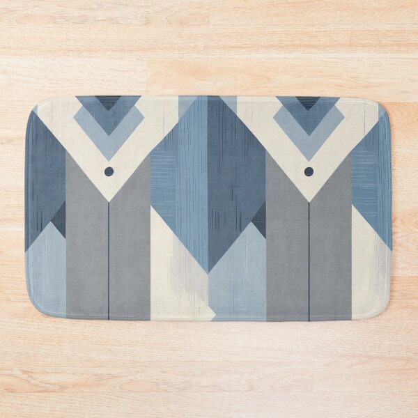 Item preview, Geometric Abstract Design with Blue Tones designed and sold by Rue Market.
