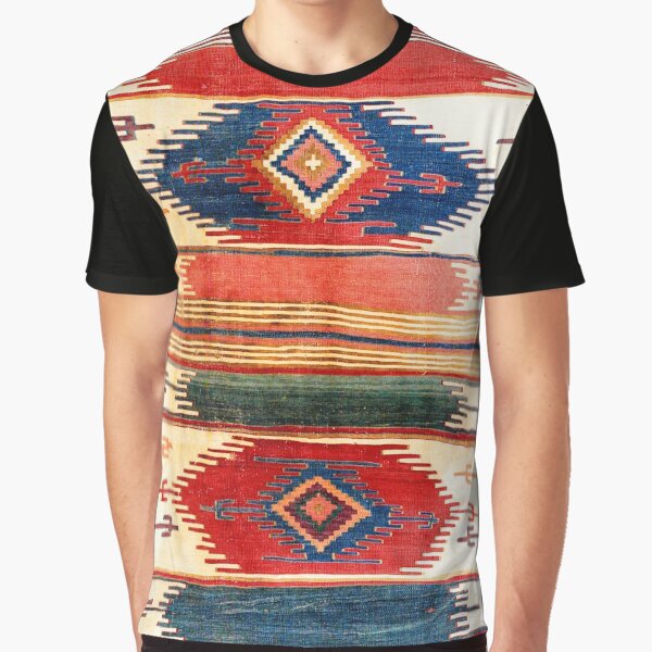 Item preview, Aksaray Antique Cappadocian Turkish Kilim Print designed and sold by Vicky Brago-Mitchell®.