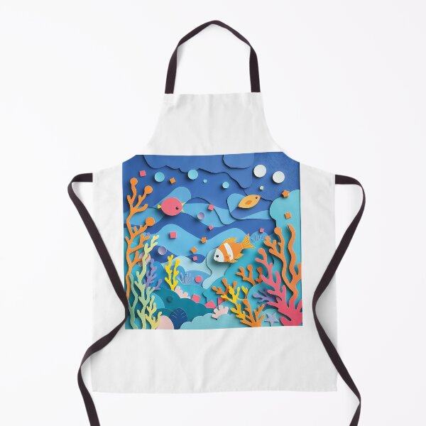 Item preview, Vibrant Underwater Paper Collage designed and sold by sharon1210.