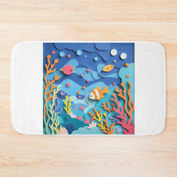 Item preview, Vibrant Underwater Paper Collage designed and sold by sharon1210.