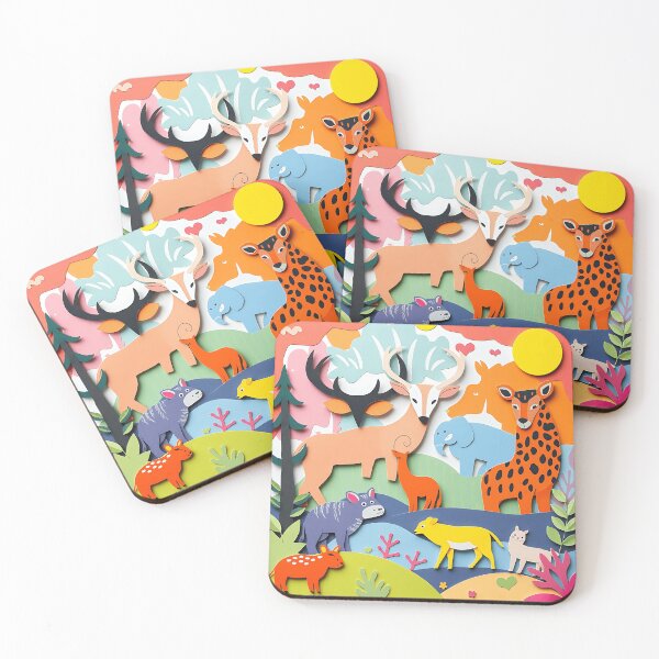 Item preview, Vibrant Wild Animal Collage designed and sold by sharon1210.