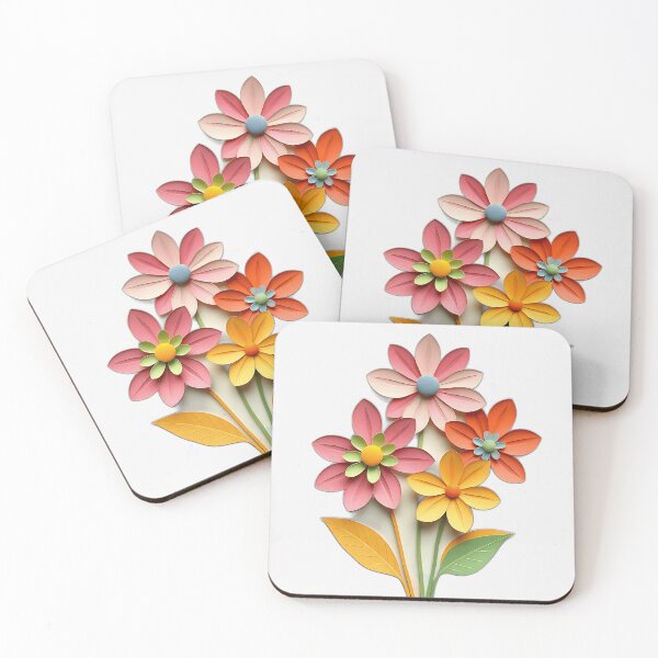 Item preview, Vibrant Paper Collage Flowers designed and sold by sharon1210.