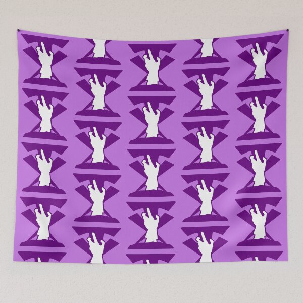 Item preview, HAND FROM GRAVE (White on Purple) designed and sold by MaidenofIron157.