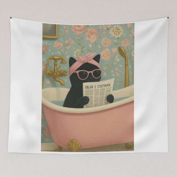 Item preview, Cat in the bath tub designed and sold by Silverluuna.
