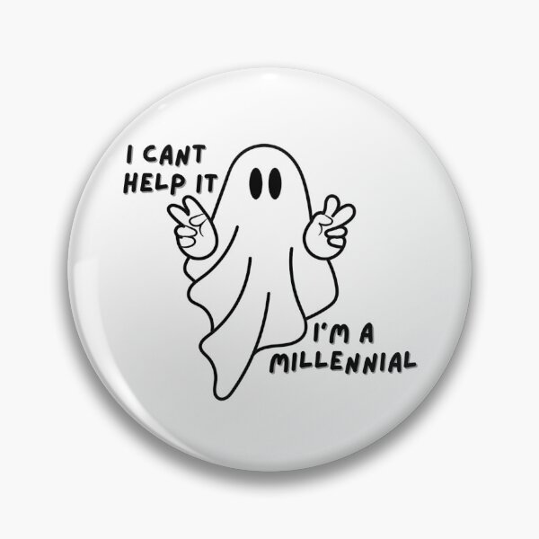 Item preview, Millennial Ghost Design – “I Can’t Help It, I’m a Millennial” Funny Retro Meme designed and sold by Moonbeam-Market.