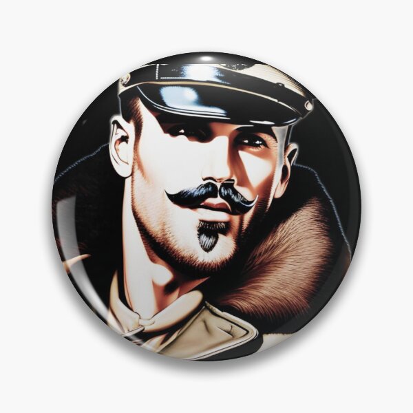 Item preview, Gay Pride 1940's Leather Military Airman Daddy Berlin Leder Pride Graphic Design designed and sold by ItsAKinkThing.