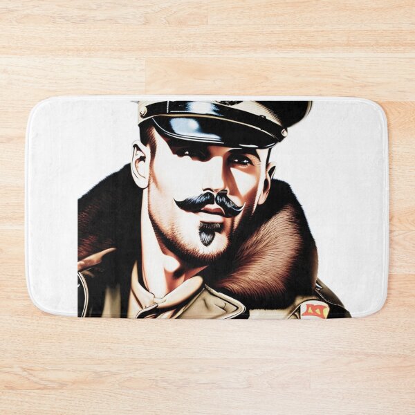 Item preview, Gay Pride 1940's Leather Military Airman Daddy Berlin Leder Pride Graphic Design designed and sold by ItsAKinkThing.