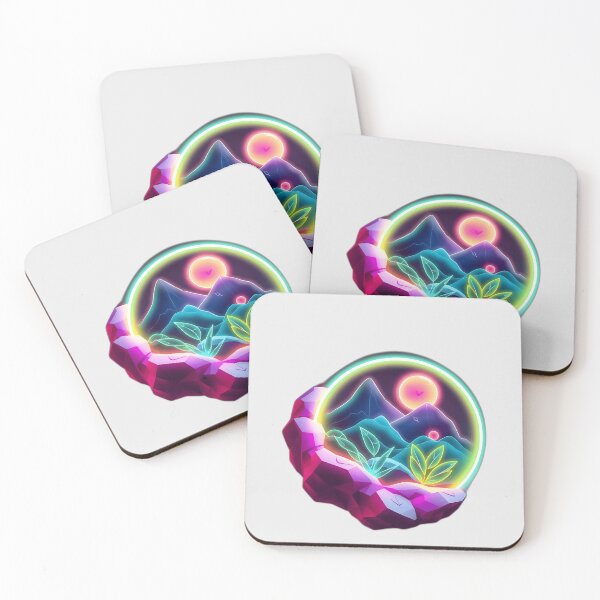 Item preview, Retro Neon Nature-Tech Fusion designed and sold by sharon1210.