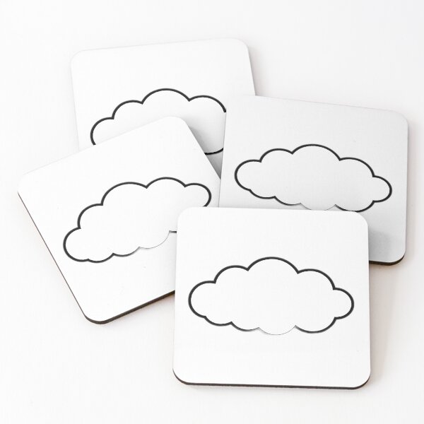 Item preview, Monochrome Minimalist Cloud Art designed and sold by sharon1210.