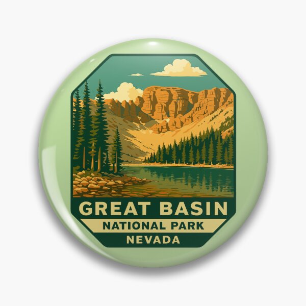 Item preview, Great Basin National Park Retro Desert Mountain Sticker designed and sold by Ismeal Von.