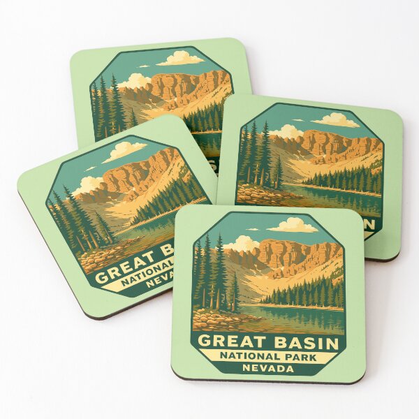 Item preview, Great Basin National Park Retro Desert Mountain Sticker designed and sold by Ismeal Von.