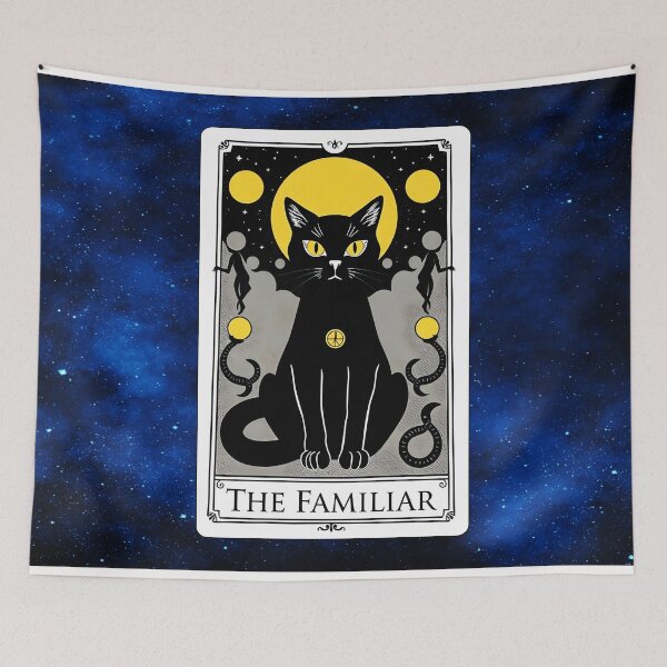 Item preview, The Familiar – Enchanted Tarot Cat designed and sold by MysticOzzy.